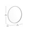 Flash Furniture 20" Round Silver Metal Framed Accent Wall Mirror HFKHD-0GD-CRE8-991315-GG - alternate 3